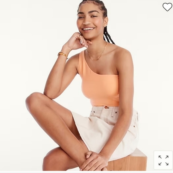 J CREW FORMKNIT ONE SHOULDER TANK SMALL NWT - Picture 2 of 4